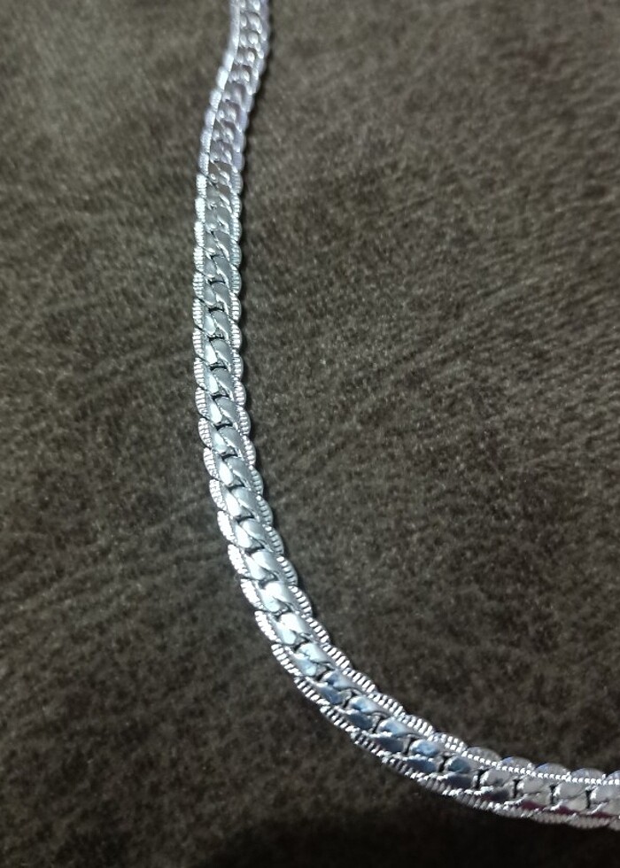 925 Ayar Gümüş Unisex Zincir - Görsel 3