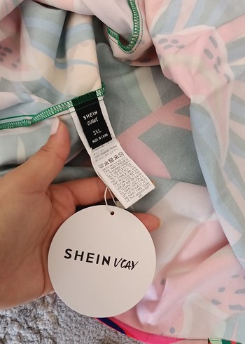 Renkli Desenli Drapeli Mini Bohem Elbise - Görsel 6