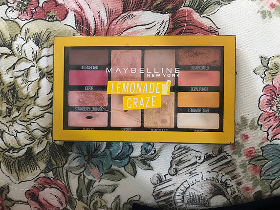 Maybelline lemonade craze far paleti