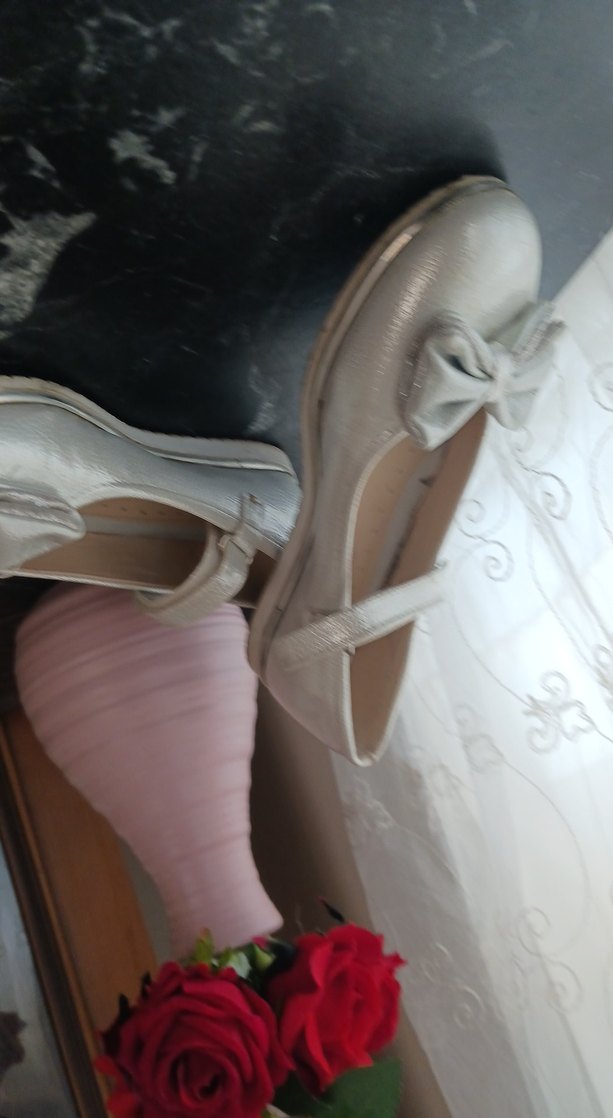 Kız Çocuk Beyaz Fiyonk Detaylı Babet - Görsel 3