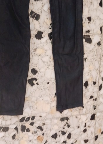 Kızlar için Siyah Dar Denim Pantolon - Görsel 5