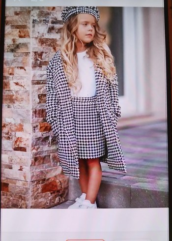 4 parça kız çocuk etekli takım - Görsel 4