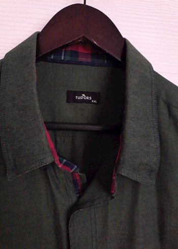 Erkek Yeşil Uzun Kollu Gömlek - Görsel 2