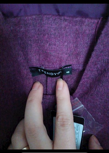 Mor Süet Midi Boy Düğmeli Askılı Elbise - Görsel 2