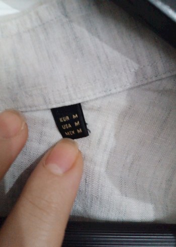 Massimo Dutti %100 Keten Gömlek Bej - Görsel 4