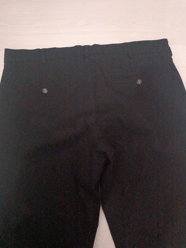 Siyah erkek Kumaş Pantolon - Görsel 3
