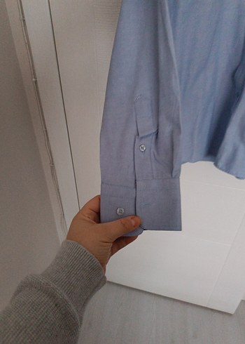 Mavi Erkek Uzun Kollu Denim Gömlek - Görsel 3