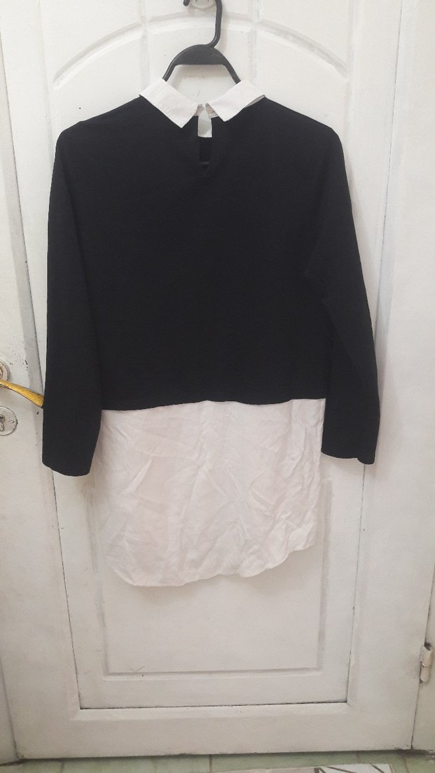 Siyah Oversize Kadın Sweatshirt - Görsel 3