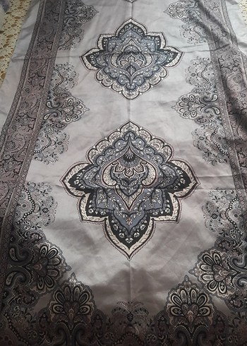 Gri Desenli Kadın Şal - Görsel 2