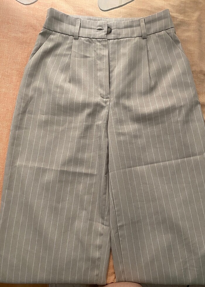 Milla çizgili pantolon - Görsel 4