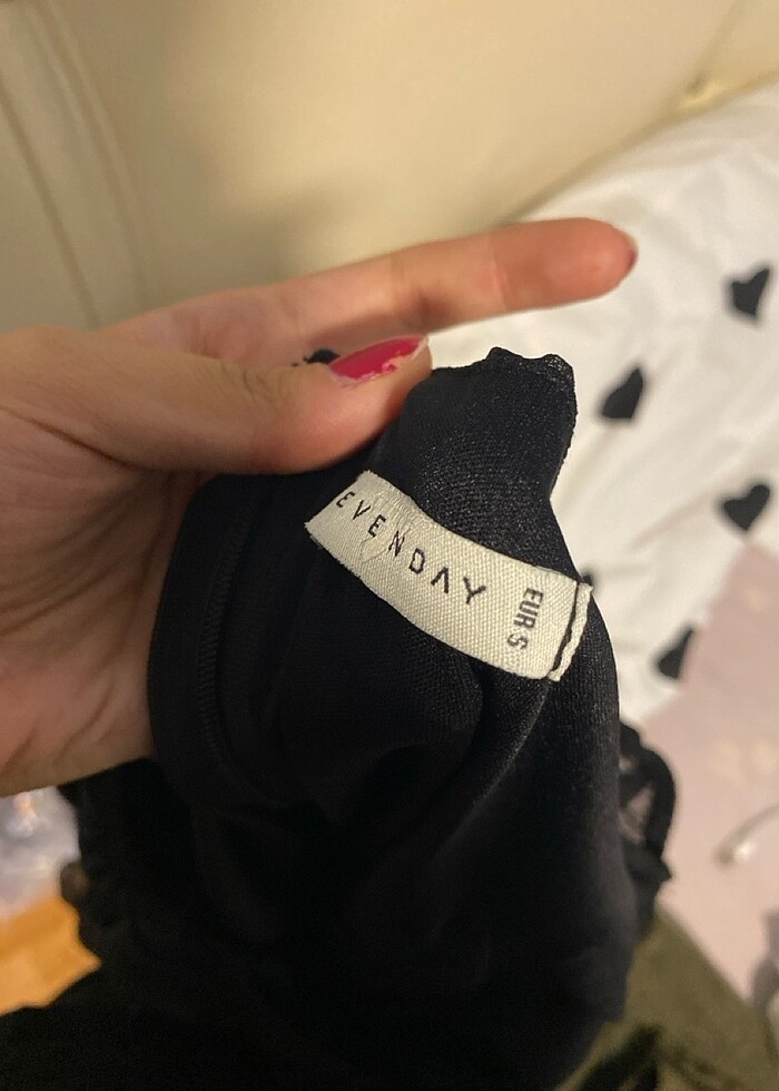 Straplez yaka elbise - Görsel 5