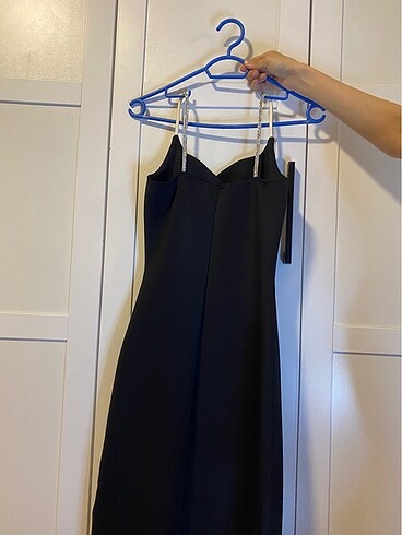 Taş askılı uzun elbise - Görsel 5