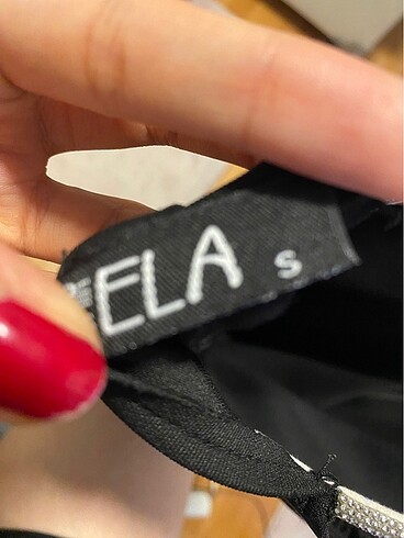 Taş askılı uzun elbise - Görsel 6