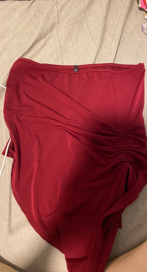 Bordo Askılı Uzun Takım - Görsel 4