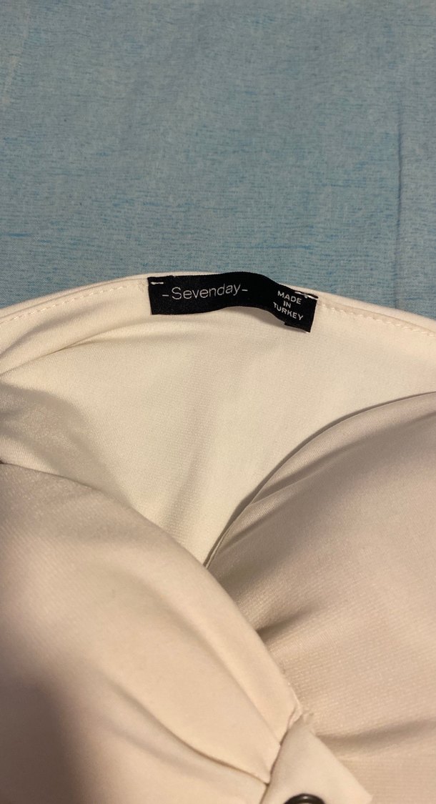 Beyaz Bağcıklı Straplez Büstiyer - Görsel 3