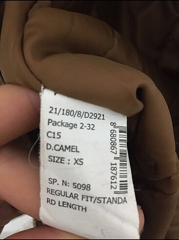 xs Beden camel Renk ???? DEFACTO ERKEK TRENÇKOT