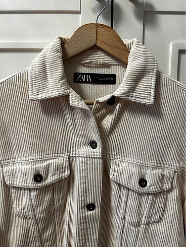 Zara Zara Oversize Kadife Ceket