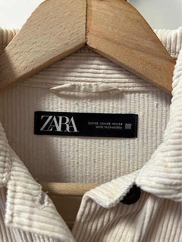 xs Beden Zara Oversize Kadife Ceket