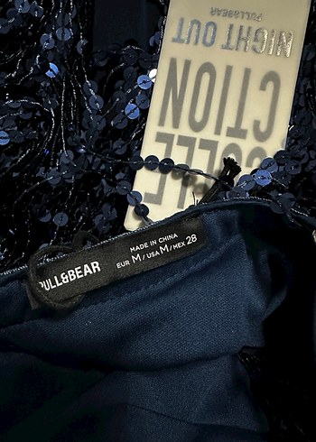 Pull & Bear Pullu Lacivert Elbise - Görsel 6