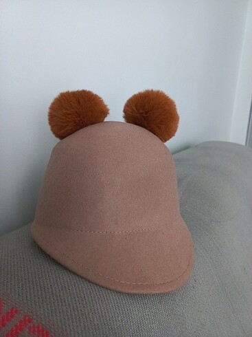 8-12 Yaş, 23 cm Beden camel Renk Zara kız çocuk şapka