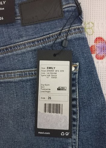 26 Beden Mavi jean's yeni kot şort
