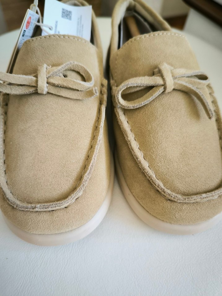 Bej Süet Erkek Çocuk Loafer Ayakkabı - Görsel 4