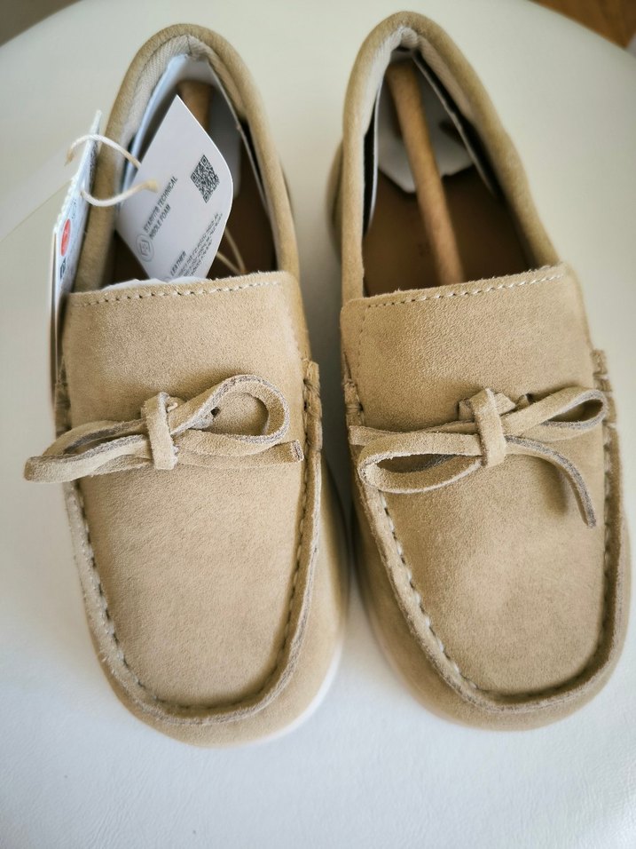 Bej Süet Erkek Çocuk Loafer Ayakkabı - Görsel 3