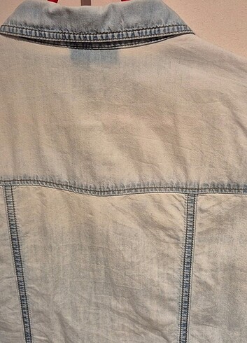 42 Beden mavi Renk C&A Yessica XL Denim Kısa Kollu Denim Gömlek
