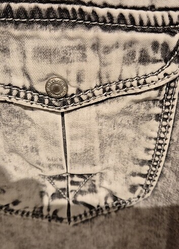 42 Beden Mavi Jeans Uzun Kollu 42 Beden Gri Denim Gömlek