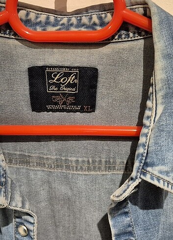 42 Beden mavi Renk LOFT Uzun Kollu Mavi Renk Denim Gömlek