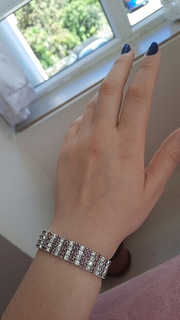 Tam Taşlı Parlak Bilezik - Görsel 4