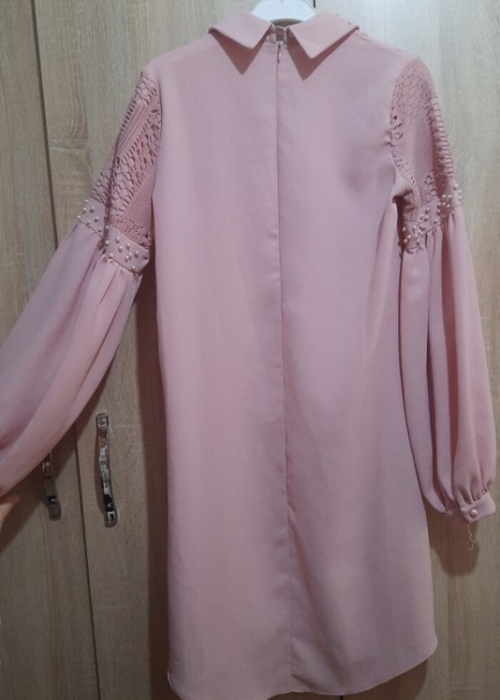 Balon kol incili tunik  - Görsel 2