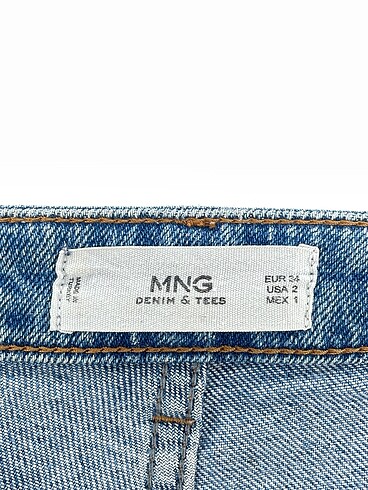 34 Beden mavi Renk Mango Jean / Kot %70 İndirimli.