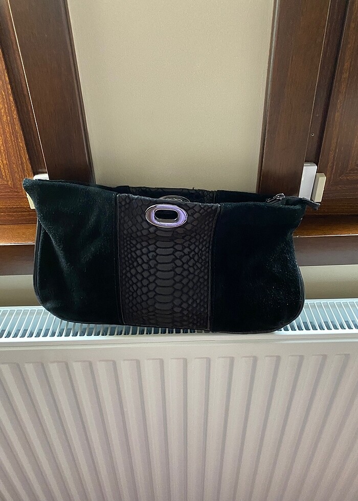 Süet clutch çanta - Görsel 3