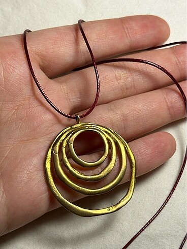 Beden Spiral desen ham pirinç kolye