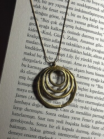 American Vintage Çelik zincir spiral kolye