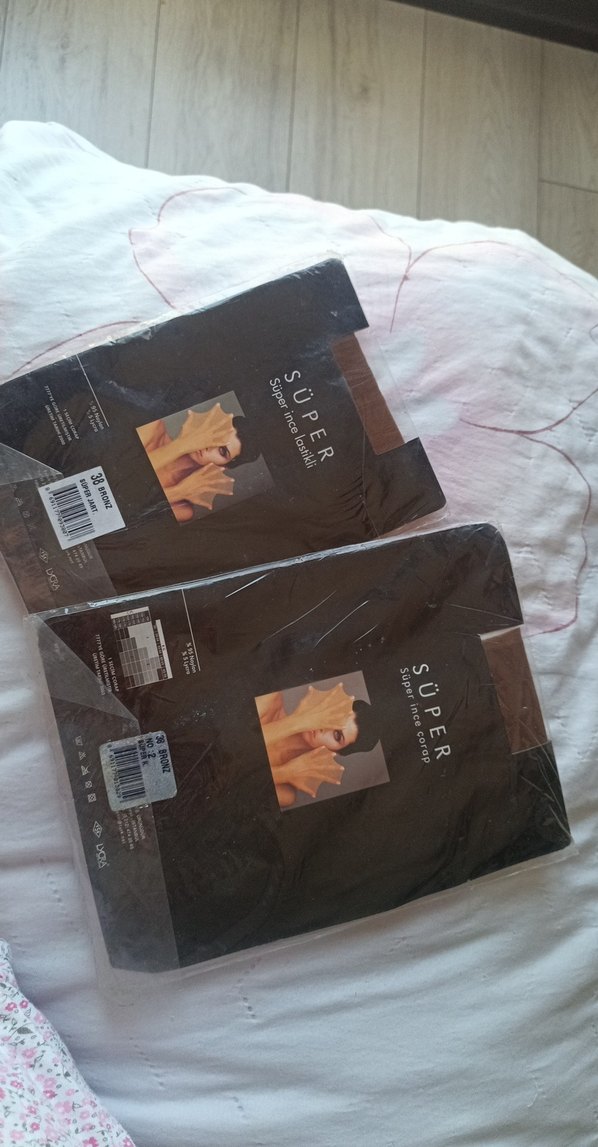 kadın külotlu çorap ve ten çorap 38 bronz kahverengi rengi - Görsel 2