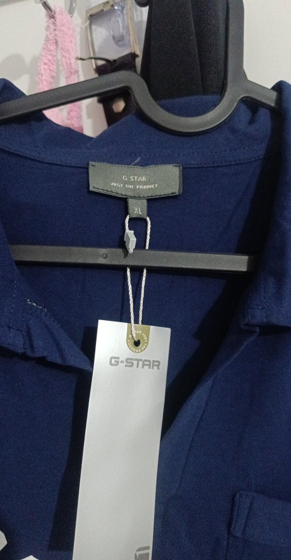 Erkek Lacivert Denim Baskılı Polo Tişört - Görsel 2