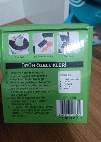 DEMPOWER Solar Enerjili 4'lü Katlanır Lamba - Görsel 2