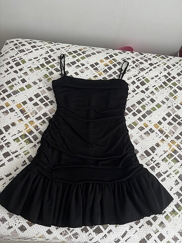 ZARA MİNİ DRAPE ELBİSE
