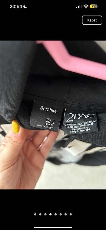 s Beden siyah Renk tupac baskili sweatshirt