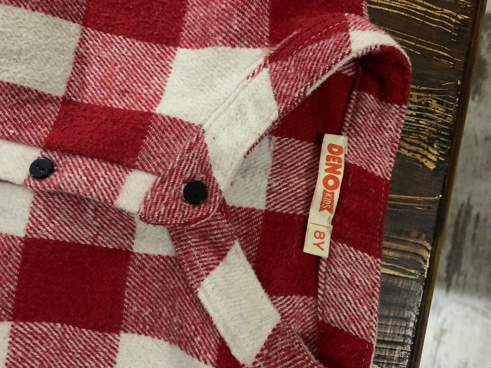 Demo kids Kırmızı Ekose Desenli 8 yaş kız çocuk  Tulumu - Görsel 4