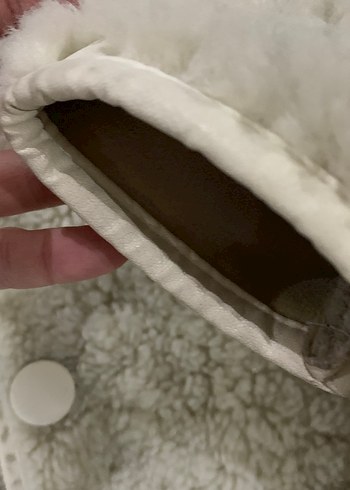 HM Kürk Detaylı  krem 8 yaş kız çocuk  Yün Ceket - Görsel 7