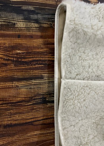 HM Kürk Detaylı  krem 8 yaş kız çocuk  Yün Ceket - Görsel 6