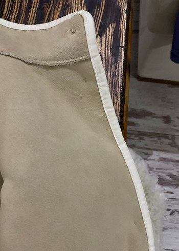 HM Kürk Detaylı  krem 8 yaş kız çocuk  Yün Ceket - Görsel 10