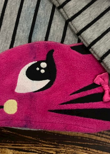 Çizgili Gri Kedi Kıyafeti Velcro Kapamalı - Görsel 6