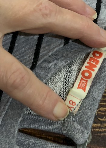 Çizgili Gri Kedi Kıyafeti Velcro Kapamalı - Görsel 3