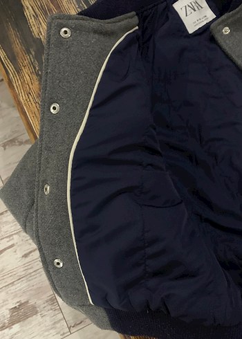 Düğmeli Gri  kız  Çocuk  kolej Ceket 8 yaş - Görsel 5