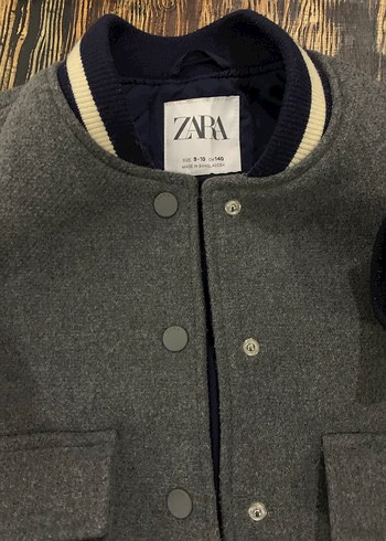 Düğmeli Gri  kız  Çocuk  kolej Ceket 8 yaş - Görsel 3