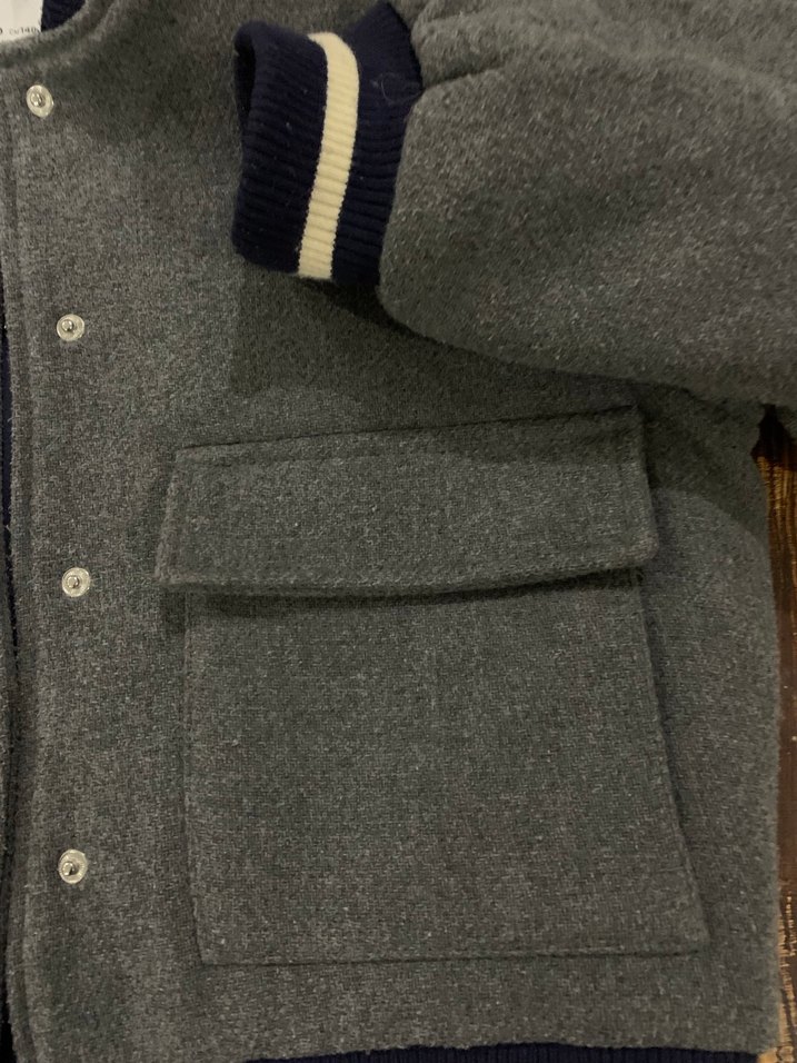 Düğmeli Gri  kız  Çocuk  kolej Ceket 8 yaş - Görsel 4